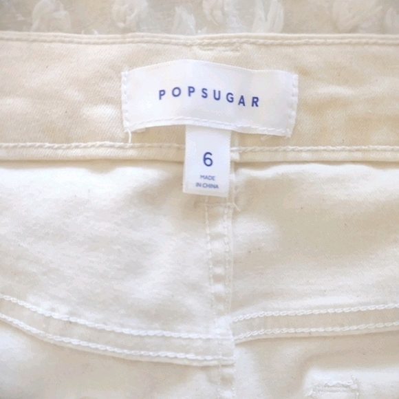 POPSUGAR Cream Straight Leg Jeans - Picture 4 of 5